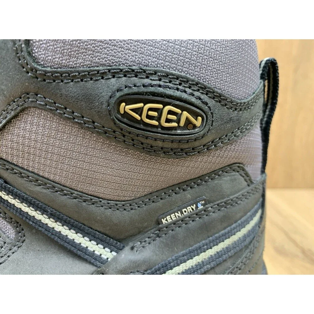 KEEN Delta Mid Waterproof Insulated Hiking Boots Men’s 10 Black 200g 12003